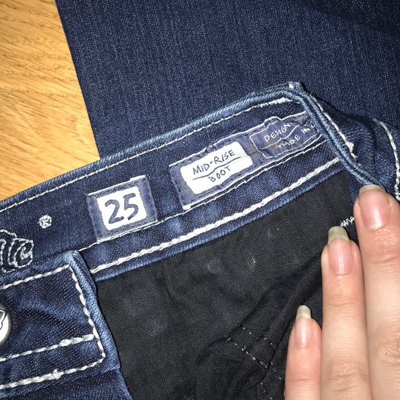 Zebra dark wash mid rise bootcut miss mes - Picture 2 of 2